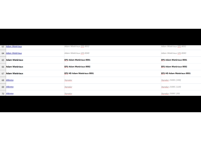 ISOLANT EPS HD HAUTE DENSITE 6cm GRIS 031 Adam Materiaux TENON.MORTAISE ballot 5m²