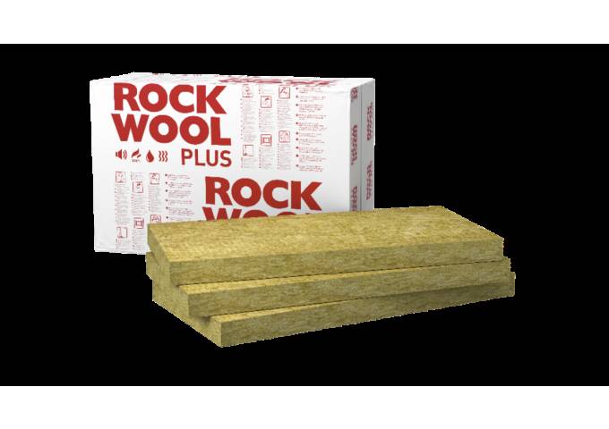 Rockwool Rockmin Plus 5cm laine de roche panneau semi.rigide RF ballot 10.98m2