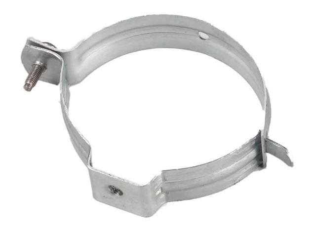 Collier en zinc charnière rond a visser pièce