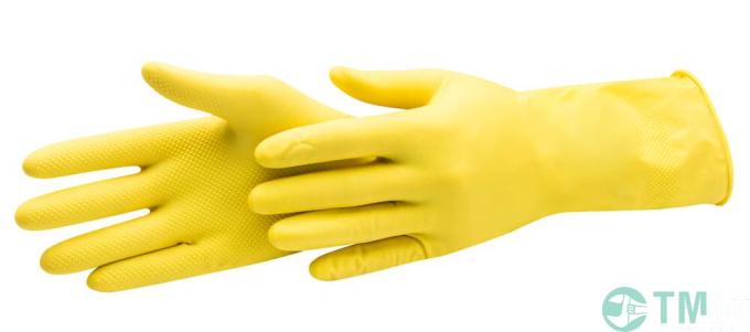 Gants en latex taille XL couleur jaune paire