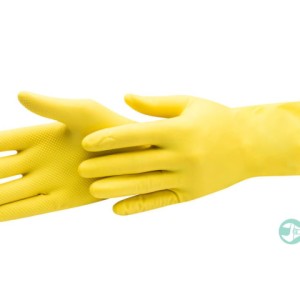 Gants ménage latex taille *XL* couleur jaune/ paire