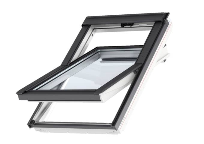 Velux rotation Blanc GLU MK04 78x98cm 0051B PVC pièce