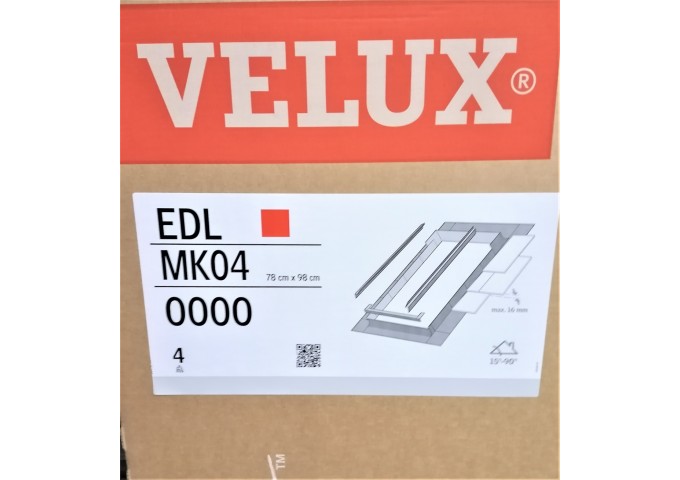 Raccord 78x98cm ardoise VELUX EDL MK04 gris pièce