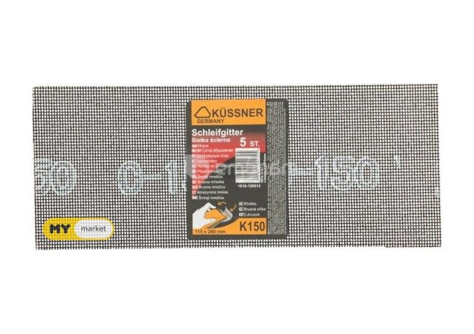 Grille de ponçage en acier *150* 115x280mm Kussner 5pièces