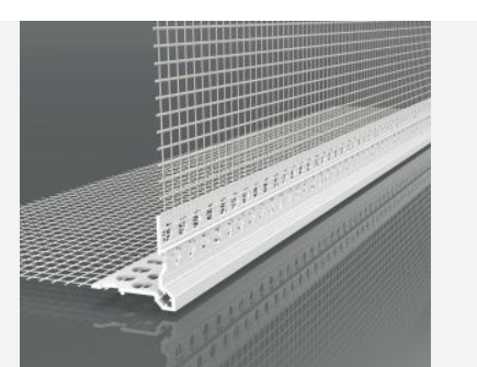 Cornière d'angle LK.VH PVC avec guide . repère enduit 2.5mètres + Filet 10x10cm Ballot 62.5mètres