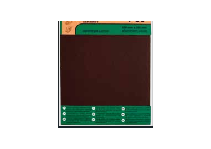 Papier de verre pour METAL avec grain *40* 230x280mm Kussner 3pièces