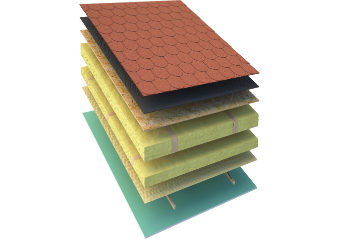Roofing de finition Ardoisé Expert W PV Super SBS 2.5mm avec 2 bandes Auto.Collante Matizol Rouleau 15m²
