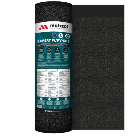Roofing sous.couche Ardoisé 2.5mm Expert W PV Super SBS Matizol Rouleau 15m²
