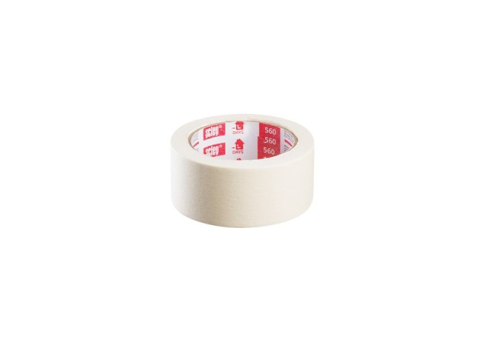 Tape . Ruban adhésif 38mm Jaune pour travaux peinture 560 Scley Rouleau 33mètres