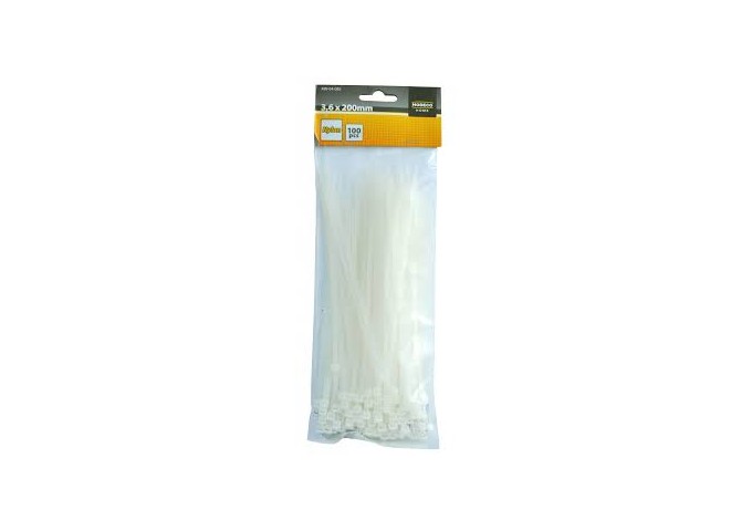 Colson Blanc 200 x 3.6mm Modeco 100pièces