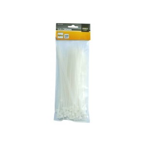 Colson Blanc 200 x 3.6mm Modeco/ 100pièces