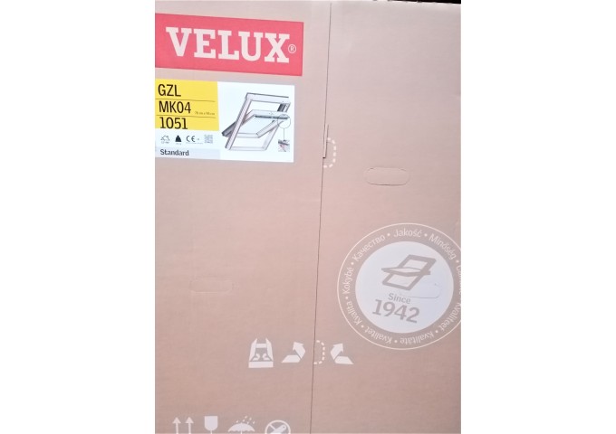 Fenêtre de toit Velux en bois 78x98cm GZL MK04 1051 pièce