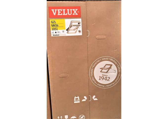 Velux 78x118cm rotation bois GZL MK06 1051 sans raccord pièce
