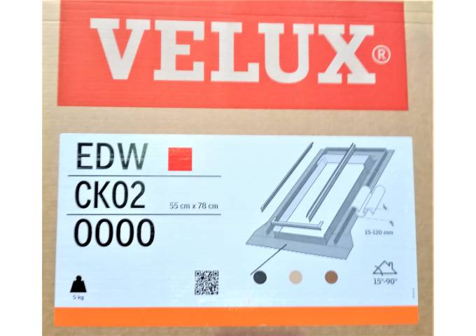 Raccord 55x78cm tuile VELUX EDW CK02 gris pièce