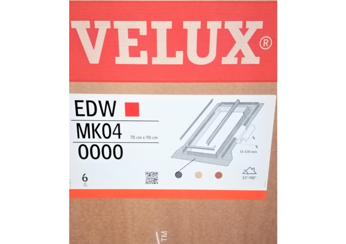 Raccord 78x98cm tuile VELUX EDW MK04 gris pièce