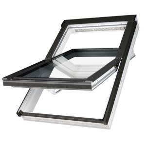 Fenêtre toit PVC 78x98cm Blanc Fakro PTP-V-U3 Rotation sans raccord/ pièce