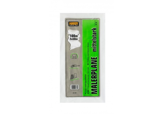 Bache protection 2x50mètres HDPE 12mic Hardy Rouleau 100m²