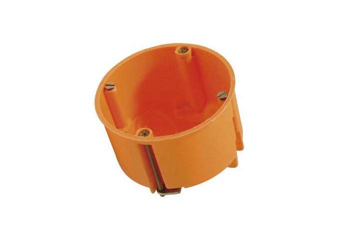 Blochet . boîtier d'encastrement ORANGE pour murs creux 45x68mm pièce