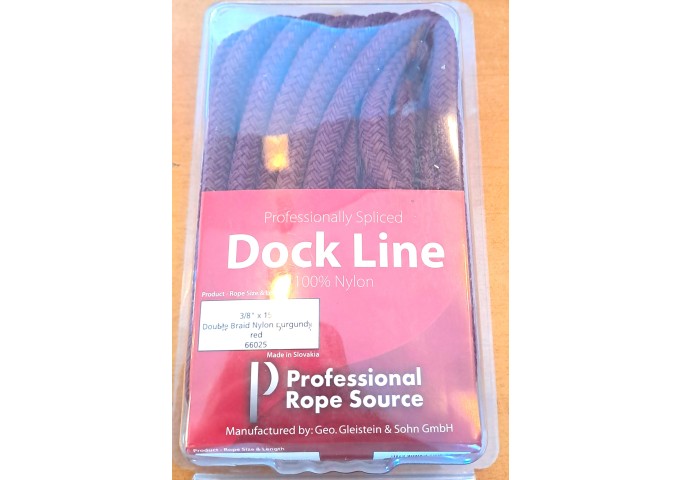 Corde Rouge Burgundy Red 3.8 x 15' Dock Line pièce