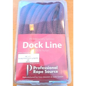 Corde Rouge Burgundy Red 3.8 x 15' Dock Line/ pièce