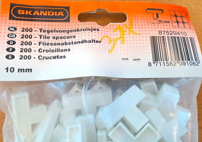 Croisillons 10mm en T Skandia sachet 200pièces
