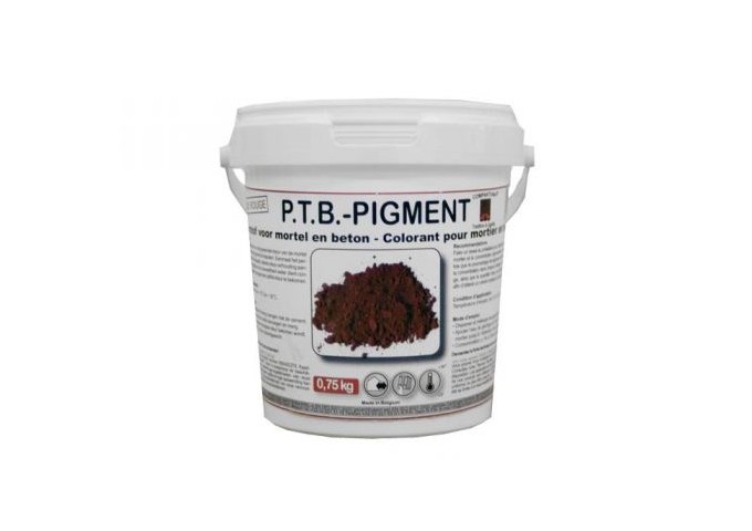PIGMENTS BRUN pour mortier et béton PTB pot 0.75kg