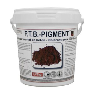 PIGMENTS ROUGE pour mortier et béton PTB/ pot 0.75kg