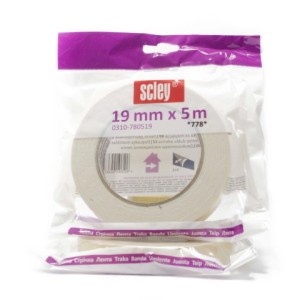 Ruban mousse double face EVA 19mm *478* Scley/ rouleau 5mètres