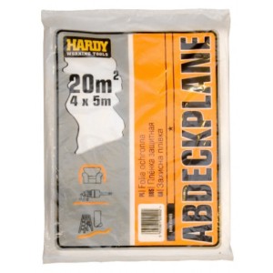 Bache protection 4x5mètres HDPE 7mic Hardy/ Rouleau 20m²