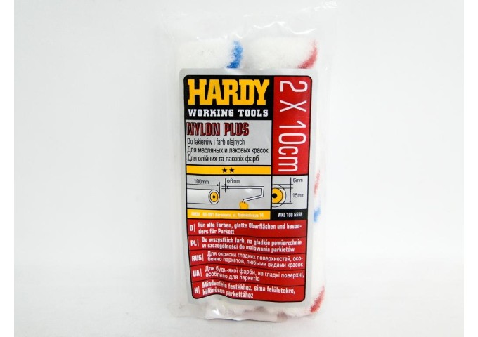 Set de 2 rouleaux Nylon plus 2x10cm pour peintures avec solvants Hardy pièce