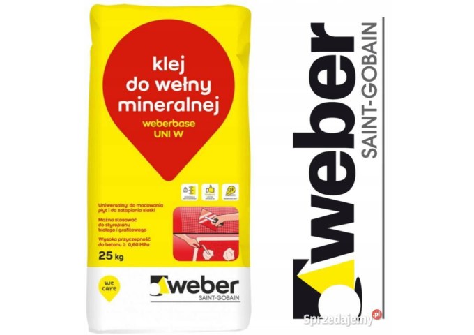 Colle GRISE WEBERBASE UNI W pour le collage et enduisage Isolants EPS et Laine Minérale palette 42 sacs x 25Kg 1050Kg