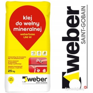 Colle GRISE WEBERBASE UNI W pour le collage et enduisage Isolants EPS et Laine Minérale/ palette 42 sacs x 25Kg= 1050Kg