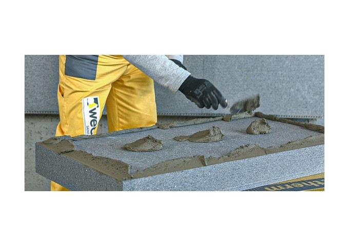 Colle GRISE WEBER KS123 pour le collage Isolants EPS et en mousse RESOL palette 42 sacs x 25Kg 1050Kg