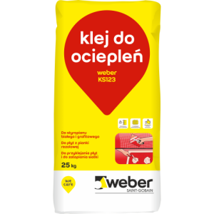 Colle GRISE WEBER KS123 pour le collage Isolants EPS et en mousse RESOL/ palette 42 sacs x 25Kg= 1050Kg