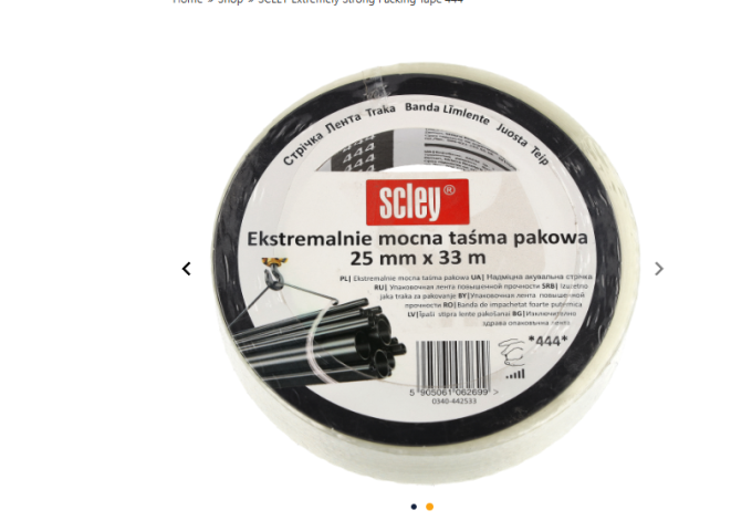 Tape . Ruban adhésif 25mm 444 Scley Rouleau 33mètres