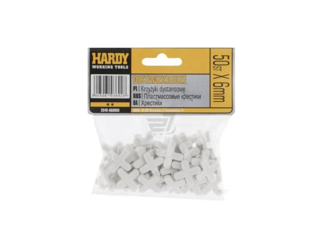 Croisillons carrelage 6mm Hardy 50pièces