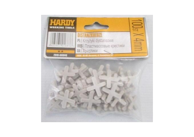 Croisillons carrelage 4mm Hardy 100pièces