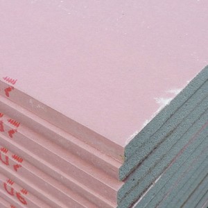 Plaque plâtre ROSE 12.5mm IGNIFUGE 260x120cm F13 Knauf RF/ Plaque 3.12m²