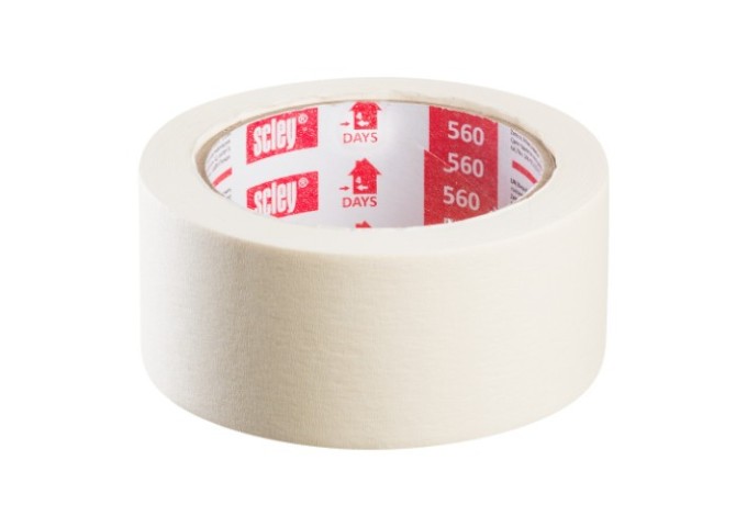 Tape . Ruban adhésif pour peintre *560* 25mm Scley Rouleau 33mètresx33m