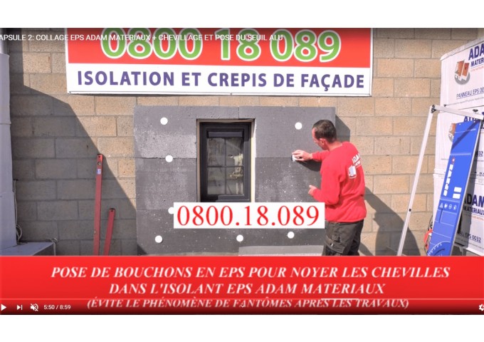 ISOLANT FACADE EPS GRIS 032 22cm TENON MORTAISE Adam Materiaux 1m²