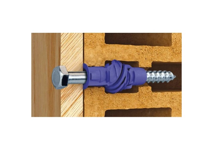 Tire.fond RAWLPLUG 4ALL 12x60mm tête hexagonale avec cheville universelle boite 10pièces