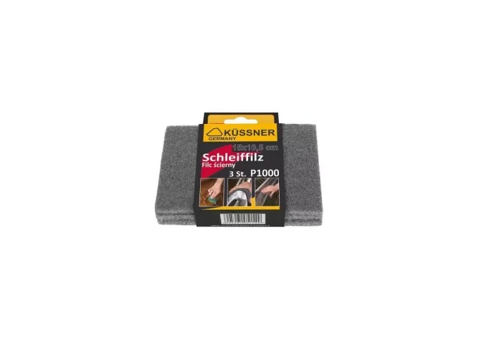 Feutre abrasif Gris P1000 15x10.5cm Kussner 3pièces