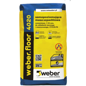 Egaline Weber Floor 4020 gris/ palette 42 sacs x 25kg=1050kg