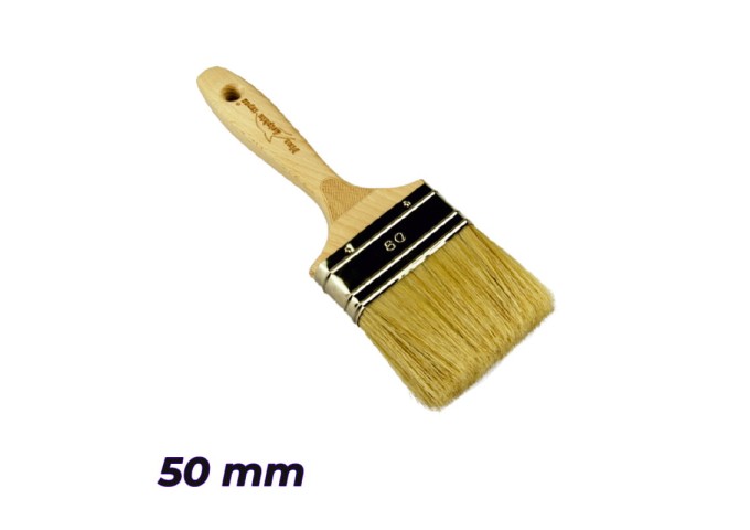 Pinceau Plat 50mm pour lasure et vernis Blue Dolphin pièce