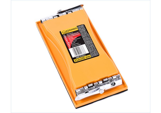 Bloc de ponçage 215x105mm a utiliser avec papier de ponçage Kussner pièce
