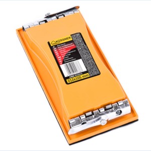 Bloc de ponçage 215x105mm a utiliser avec papier de ponçage Kussner/ pièce