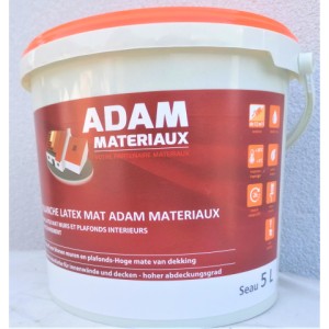 Peinture GR004 Y78 Latex Mate Intérieure Adam Materiaux murs et plafonds/ seau 5L