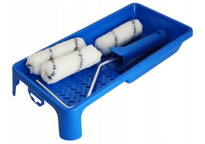 Set de peinture 10cm blaufaden Blue dolphin Set 1manche + 3rouleaux + 1 cuvette