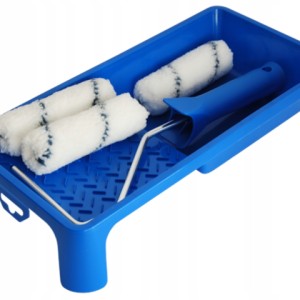 Set de peinture 10cm blaufaden Blue dolphin/ Set 1manche + 3rouleaux + 1 cuvette