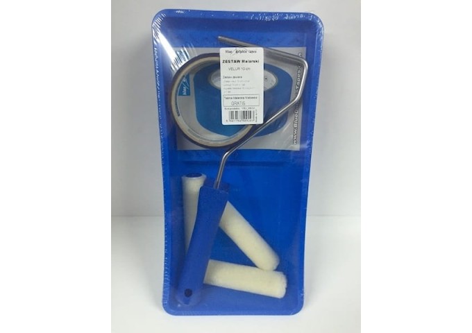 Set de peinture 10cm VELUR Blue dolphin Set 1manche + 3rouleaux + 1 cuvette